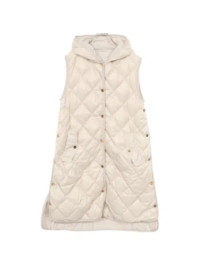 Pre-owned Max Mara 2010s The Cube Quilted Gilet In Neutrals