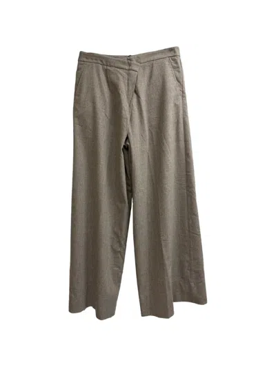 Pre-owned Max Mara 2022 Straight-leg Trousers In Gray
