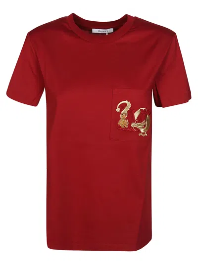 Max Mara Elmo Tshirt Drago Tasca In Rosso