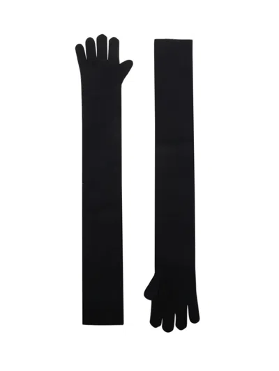 MAX MARA TIMOR GLOVES,2424566013600 012 BLACK