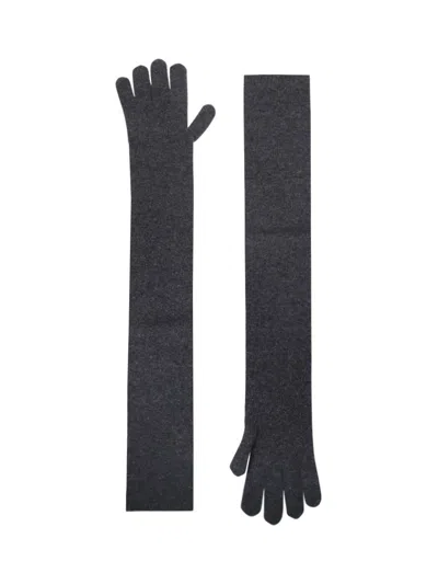 MAX MARA TIMOR GLOVES,2424566013600 011 GREY