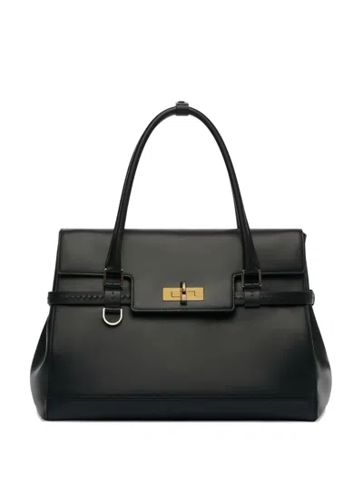 Max Mara Margaux Twist-lock Top Handle Bag In Orange