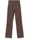 Max Mara Galicia Denim Trousers Clothing In Brown