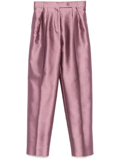 Max Mara Adige Trousers In Purple