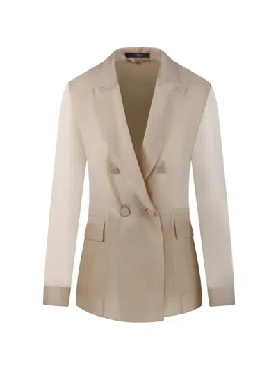 Max Mara Pianoforte Blazer Woman In Neutral