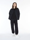 Max Mara 3-layer Technical Canvas Jacket In Black