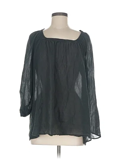 Pre-owned Max Mara 3/4 Sleeve Blouse In Black