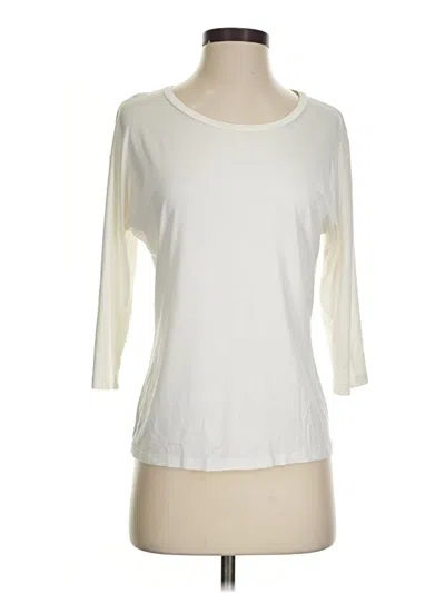 Pre-owned Max Mara 3/4 Sleeve T-shirt In White