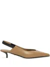 Max Mara 35mm Pointed-toe Kitten-heel Slingback Pumps