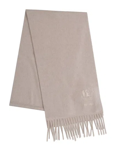Max Mara Sand-colored Cashmere Scarf In Neutral