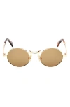 Max Mara 48mm Small Round Sunglasses