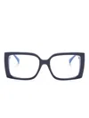 Max Mara Square Sunglasses In Blue