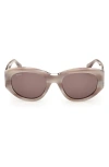 Max Mara 52mm Round Sunglasses In Multi