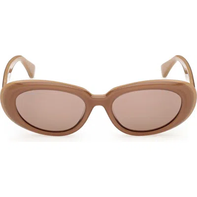 Max Mara 53mm Oval Sunglasses In Multi