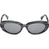 Max Mara 53mm Oval Sunglasses In Multi