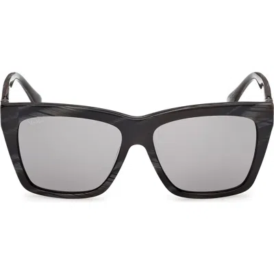 Max Mara 54mm Navigator Sunglasses In Black
