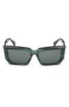 Max Mara 54mm Rectangular Sunglasses