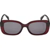 Max Mara 54mm Rectangular Sunglasses In Multi