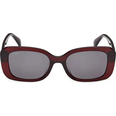 Max Mara 54mm Rectangular Sunglasses In Multi
