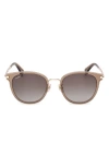 Max Mara 54mm Round Sunglasses