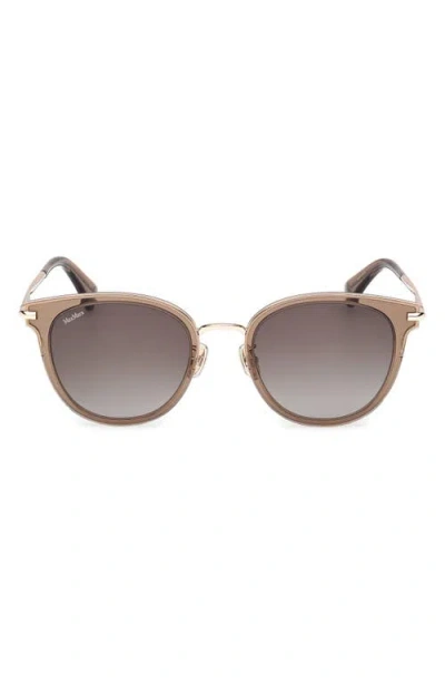 Max Mara 54mm Round Sunglasses
