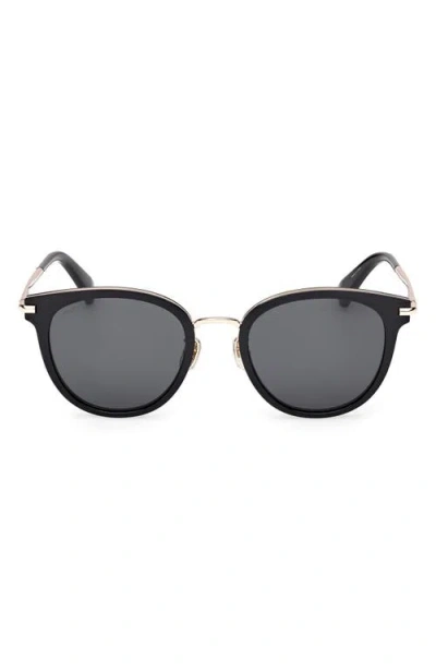 Max Mara 54mm Round Sunglasses