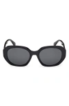 Max Mara 54mm Round Sunglasses