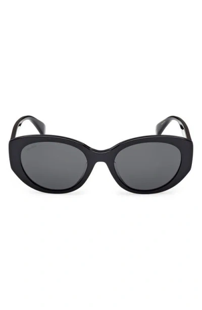 Max Mara 54mm Round Sunglasses