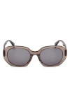 Max Mara 54mm Round Sunglasses