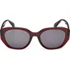 Max Mara 54mm Round Sunglasses