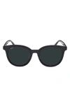 Max Mara 54mm Round Sunglasses In Black