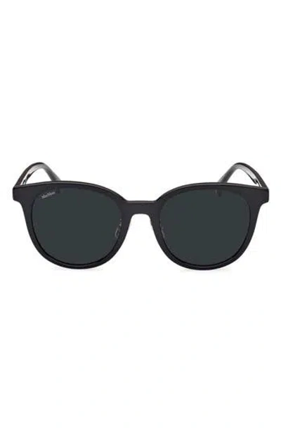 Max Mara 54mm Round Sunglasses In Black