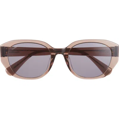 Max Mara 54mm Round Sunglasses In Brown