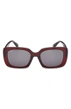 Max Mara 54mm Square Sunglasses