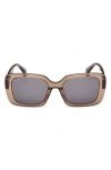 Max Mara 54mm Square Sunglasses In Brown