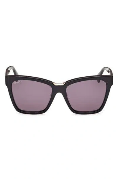 Max Mara 55mm Cat Eye Sunglasses In Black