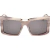 Max Mara 55mm Rectangular Sunglasses