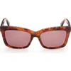 Max Mara 55mm Rectangular Sunglasses