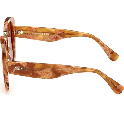 Max Mara 55mm Round Sunglasses