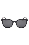 Max Mara 55mm Round Sunglasses In Brown