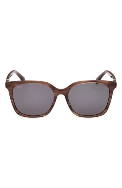 Max Mara 55mm Round Sunglasses In Multi