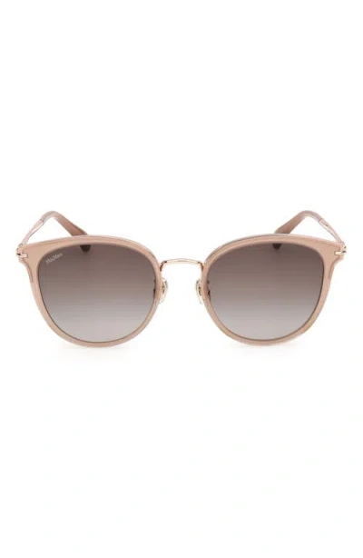 Max Mara 55mm Round Sunglasses In Pink