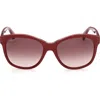 Max Mara 56mm Butterfly Sunglasses In Brown