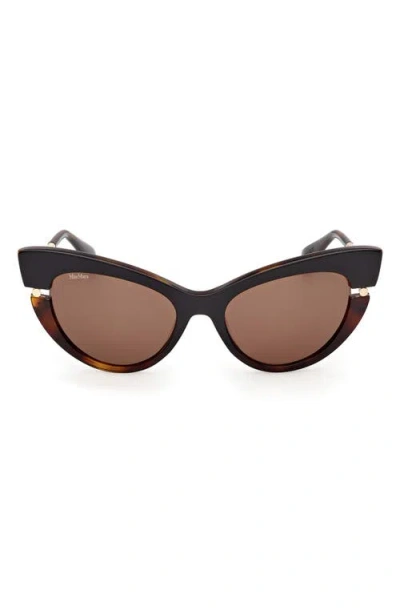 Max Mara 56mm Cat Eye Sunglasses In Black