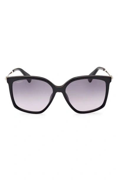 Max Mara 56mm Gradient Geometric Sunglasses In Purple