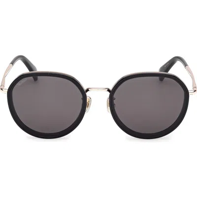 Max Mara 57mm Round Sunglasses