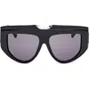 Max Mara 57mm Shield Sunglasses In Black