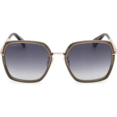 Max Mara 57mm Square Sunglasses In Multi