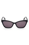 Max Mara 58mm Cat Eye Sunglasses In Black