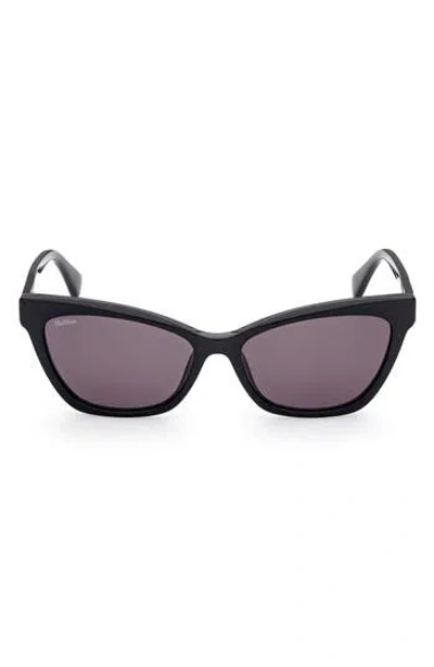Max Mara 58mm Cat Eye Sunglasses In Black